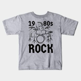 1980s Rock Music | Drummer Kids T-Shirt